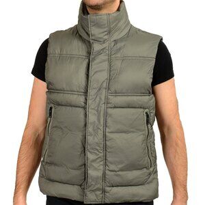 Hugo Boss "Odaini" Men's Full Zip Gray Sleeveless Parka Vest US 38R IT 48R